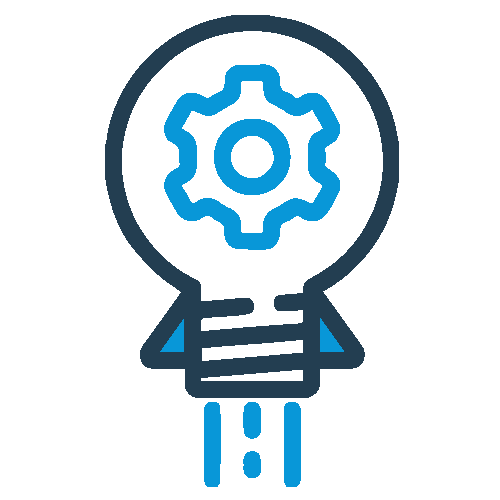 Light bulb with aileron space rocket