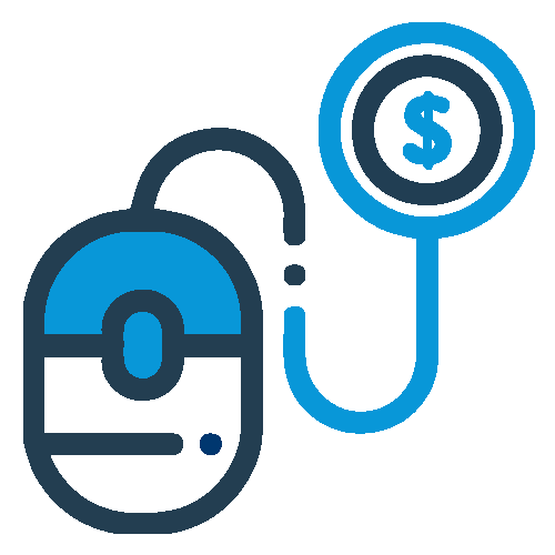 Keyboard mouse with one dollar coin