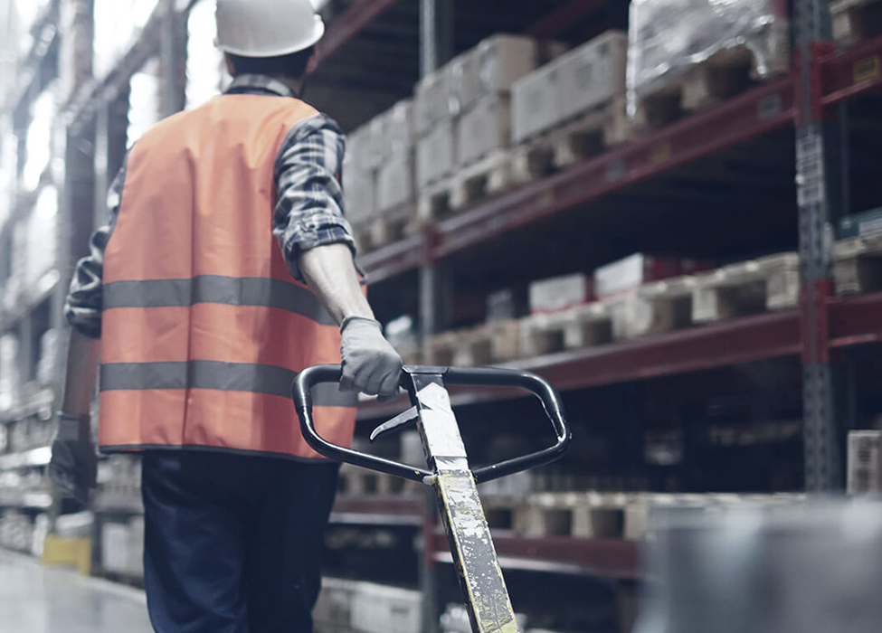 Worker involved in integrated logistics