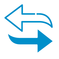 Directional two-way arrows